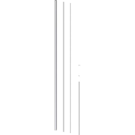 Kit de montage pour paroi de douche 195 cm, chrome (SATWIPROFIL6) (1/3)
