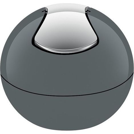 Poubelle à bascule PP BOWL 1L Gris foncé Spirella