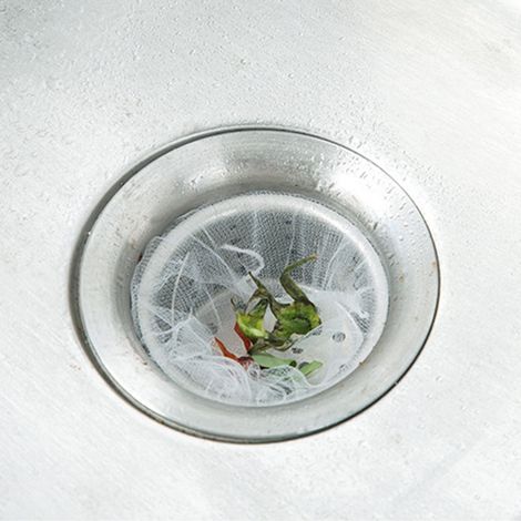 Filtre pour évier et lavabo, sac poubelle pour salle de bain, paquet de 100 pièces (1/5)