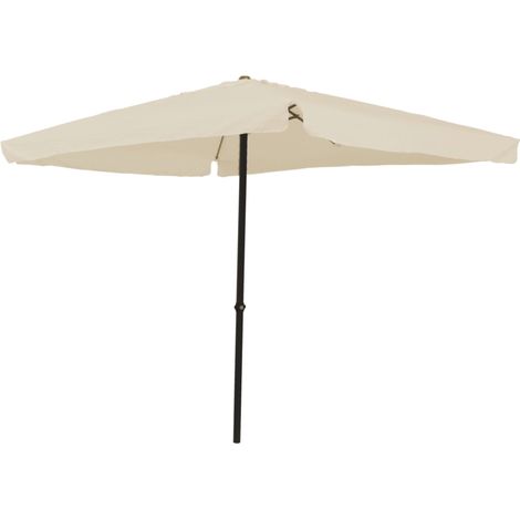 ombrellone da giardino quadrato essenza in poliestere ecrù 3x3 mt (1/10)