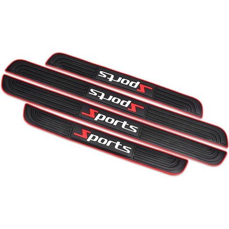 Ecleanfy - 4pcs Protection Seuil Portière, Seuil Protecteurs Autocollant, Bandes de protection Anti-salissures Caoutchouc Souple PVC (1/5)