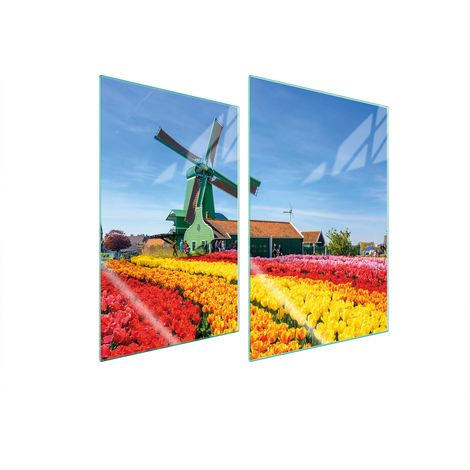 Plaque de protection en verre pour la cuisine 2x35x52 (1/5)