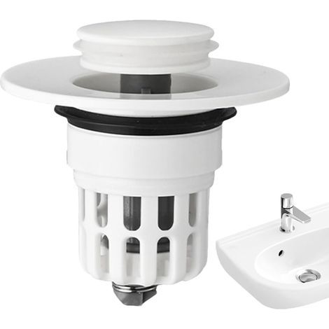Remplacement du Bouchon D'évier De Salle DeBain – Bouchon D'évier Universel BouchonDeVidange Pop-up À Grand Capuchon pour Éviers De Salle DeBain Et Accessoire DeRemplacement DeBouc (1/5)