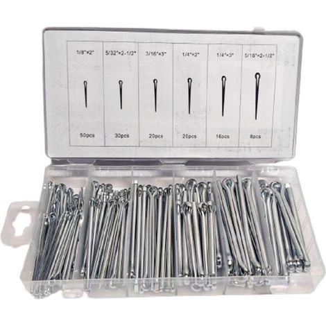 ASSORTIMENTO COPPIGLIE 144pz PERNI FERMI DI SICUREZZA (1/5)