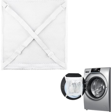 [JAMAIS UTILISÉ]Sac de Séchage et de Machine à Laver pour Chaussures, Vêtements et Linge, Compatible avec la Plupart des Sèche-Linge, Ajusteur de Sangle Élastique, Durable et Pratique (40x40 cm) (1/5)