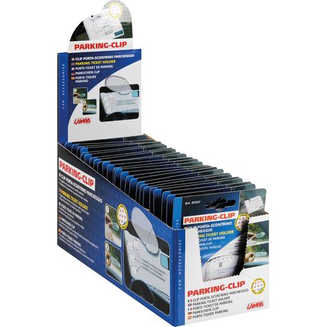 Parking Clip, portascontrino parcheggio - Display 25 pz