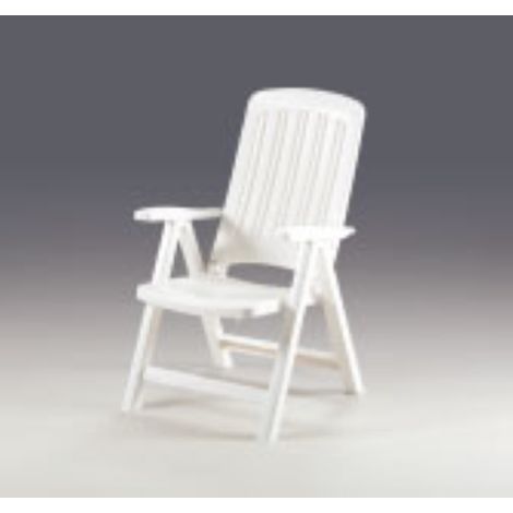 fauteuil blanc carmen relax chair en polypropylA ne inclinable blanc