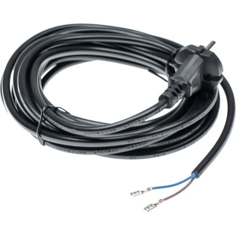 vhbw cavo per alimentazione elettrica compatibile con Sprintus T11 aspirapolvere - 6 m, 1000 W