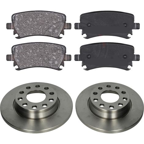 KIT FRENI POSTERIORI compatibile con AUDI A6 (C6,4F2,4FH,4F5) - DISCHI + PASTIGLIE OEM: FDB1636 / 17629 , 17596 /SOSTITUZIONE DIRETTA/BASSA POLVERE/SILENZIOSO (1/5)