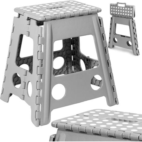 Sgabello pieghevole antiscivolo AMIGO GRAY, taglia L (1/5)