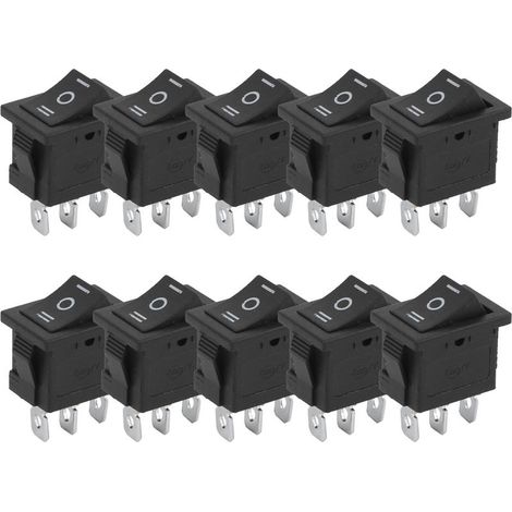 Interrupteur bascule KCD1 3 broches, 3 positions pour appareils électroménagers et électroniques (1/5)