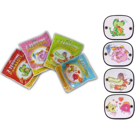 Tendine Parasole per auto laterali pieghevoli a molla per bambini 44x38 cm 2 pz. (1/5)