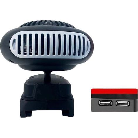 Portable wireless car heater with automatic defogging function, adjustable temperature, USB interface, batteries not included. (1/4)