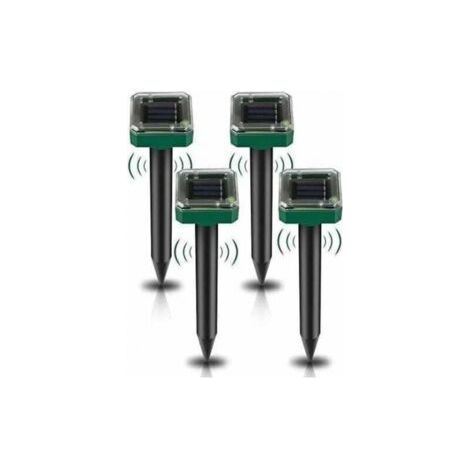 Difesa Solare Ultrasonica Topolino, 4 Pz, Allontana Talpe e Serpenti, Impermeabile, Facile Installazione (1/3)