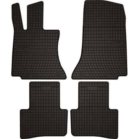 Alfombrillas de goma para Mercedes Clase C W206 sedán, familiar (2021-) - negras, ajustables (1/5)