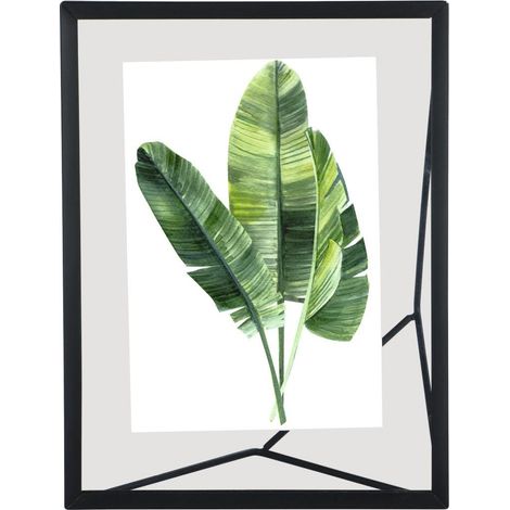 Cadre photo en métal, design industriel, 10 x 15 cm, pour photos de 10 x 15 cm, cadeau de bricolage, debout avec pied, cadre portrait avec verre Noir (1/3)