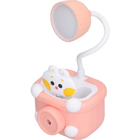 Porte-stylo chat, taille-crayon, lampe de bureau LED, veilleuse, lampe de protection des yeux, cadeau pour enfants (1/5)