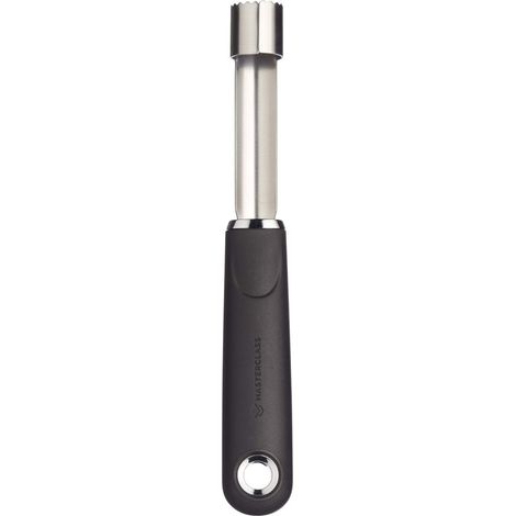 KitchenCraft MasterClass Tritacarne per mele de Acciaio inox con impugnatura ergonomica, 19 cm - Nero (1/5)