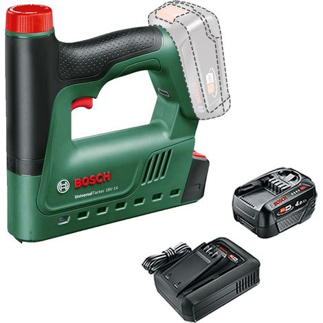 Bosch 06032A7000 UniversalTacker 18v Cordless Stapler Nailer + 4AH Battery Kit