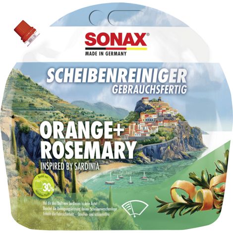 Sonax  161443:SONAX Scheibereiniger gebrauchsfertig Orange+Rosmarin 3 l