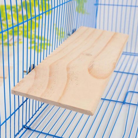 Plateforme Cage Hamster, 13 28 1.2cm Plateforme pour Cage, Tremplins rectangulaires en Bois, Jouets pour Animaux, pour perchoirs de Cage à Oiseaux Animaux de Compagnie (1/5)