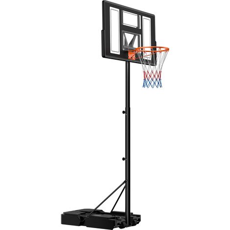Mophorn Soporte de baloncesto portátil con altura ajustable de 1,35 a 3,05 m, ideal para patio o piscina, diseñado para actividades al aire libre, dimensiones 1100 x 1720 x 3600 mm