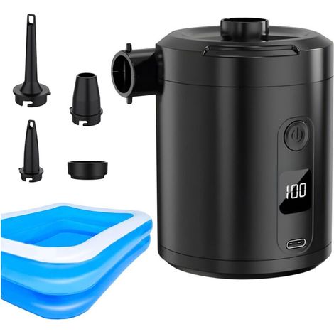 Portable Air Pump, Compact Inflator, Electric Deflator, 5200mAh Battery, 31.5x31.5x43.7 inches, 4000Pa Pressure, Great for Pool Toys, Beach Gear, Travel Use, Home Storage, Garage (1/5)