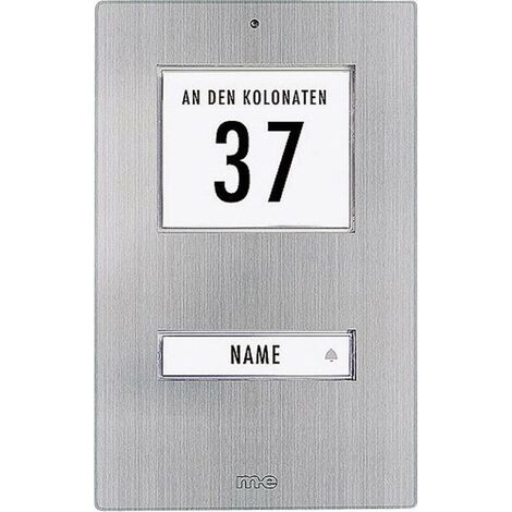 Klingeltaster mit LED 1 Familienhaus Edelstahl Aufputz (1/5)
