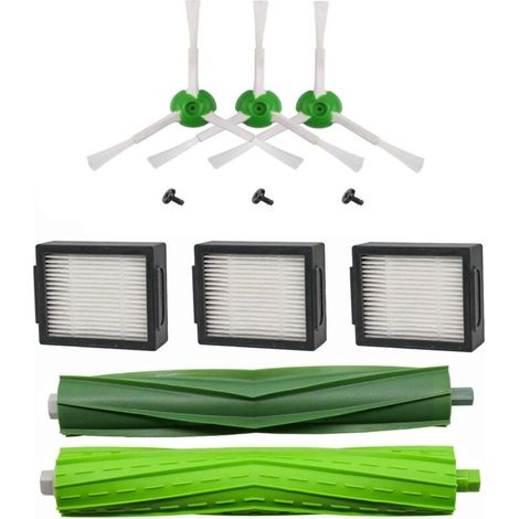 Accessory kit compatible with i3/i3+/i4/i7/i7+/E5/E6/E7 series filters and brushes for vacuum cleaners
