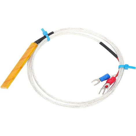 Sonde de température étanche PT100, thermistance de mesure précise, capteur à pastille avec câble de 1 mètre, pour surveillance industrielle et contrôle thermique (1/5)