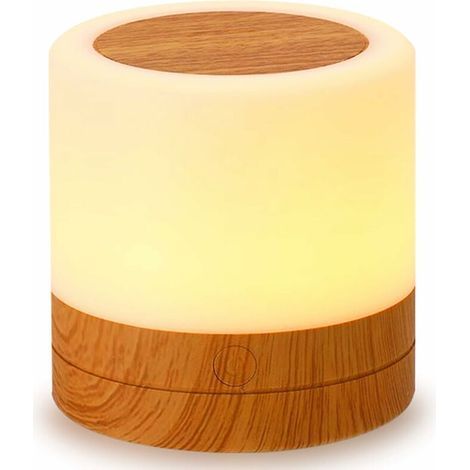 ZOLGINAH Mini-LED-Nachtlicht, farbenfrohe Nachttischlampe, Touch-Nachtlicht, wiederaufladbare Tischlampe mit Licht für Schlafzimmer, Kinderzimmer und Wohnzimmer (Warmweiß) [Energieklasse A+] (1/5)