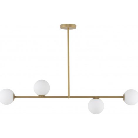 [NEUWERTIG] Sigma Deckenleuchte Lampe Gama Deckenlampe Led Deckenbeleuchtung 4 Flammig Gold B-Ware
