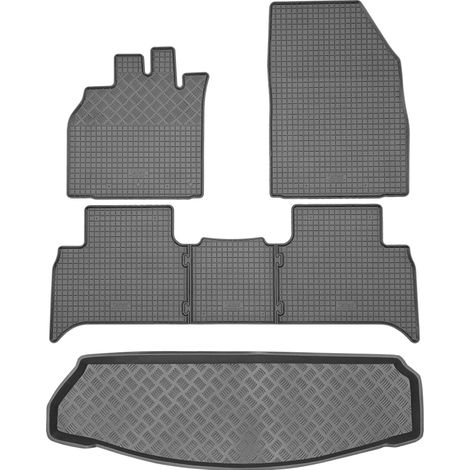 Renault Grand Scenic IV Minivan ab 2017 SET - Gummifußmatten + Kofferraummatte