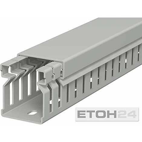 OBO Bettermann canaleta de cableado gris piedra 200 cm