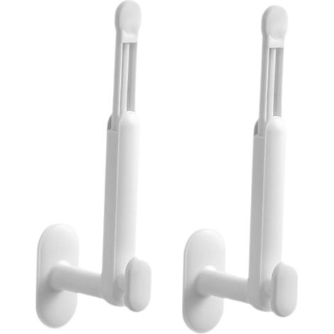 Handtuchhaken, 2 Stück, Wandhaken, ausziehbarer Wandhaken für Garderobe, Handtuchhalter, Garderobenhaken, Haken, verstellbarer Haken, Küchenrolle, Edelstahl (1/5)