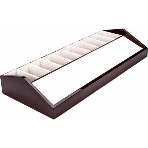 Neat Belt Display Stand with Multiple Vertical Dividers, Green, Belt Organizer, for Countertop, Shop, Showcase, Cafe (1/5)