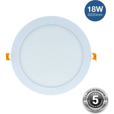 Downlight LED Circular Empotrable 18W - Corte Ø 205 Mm - 5