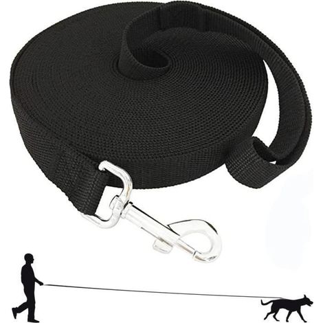 MTEVOTX Laisse pour Chien 15m , Longe de Dressage pour Chien - Convient aux Petits, Moyens et Grands Chiens,avec Crochet à Poignée (1/4)
