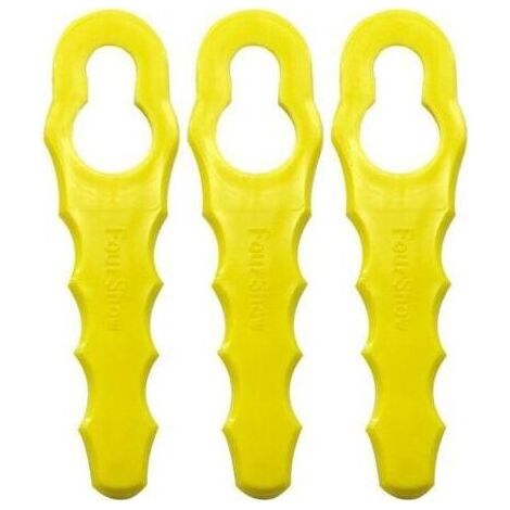 Pair Lot de 100 Lames de Rechange compatible pour Ryobi Coupe Bordure, Têtes Double Lames Dentelées RAC155 RAC157 RAC158- (1/4)