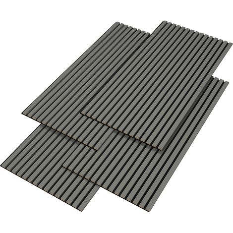 Set di 16 pannelli acustici effetto rovere grigio chiaro neu.holz 030008025