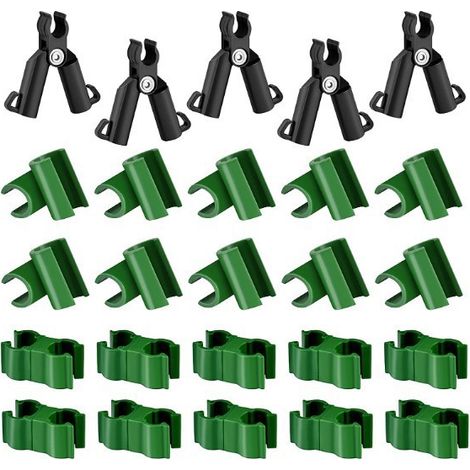 Filiyano-Pinces de serre, pinces pour tubes de plantes, supports pour plantes, cintres de serre, pinces de treillis à boucles parfaites pour votre (1/4)