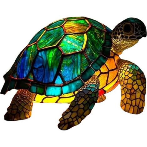 Lampe de nuit décorative motif animal - Lumière LED chaude - Lampe en résine durable - Lampe de table d'ambiance pour chambre et salon - Cadeau idéal (1/5)
