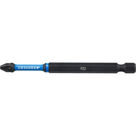 Gedore Jeu d’embouts torsion Pozidriv PZ 2 longueur 90 mm