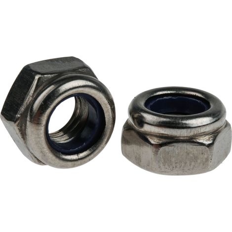 Ecrou frein RS PRO M8 Insert nylon ( Prix pour Sachet de 100 )