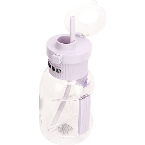 Tragbarer Sportmixer für den Outdoor-Einsatz, großes Fassungsvermögen (1000 ml), für Fruchtsäfte und Crushed Ice, violette Farbe. (1/4)