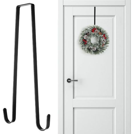 Colgador de Puerta Double Cara Hierro Negro Resistente para (1/5)