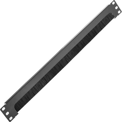 RackMatic - Panneau passe-câbles pour armoire rack 19 "1U avec brosse inférieure pour la gestion des câbles (1/5)