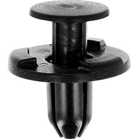 Agrafes de fixation pour véhicules - Lot de 12 - Plastique noir robuste - Clips universels type Nissan - Pour carénages et garnitures - Diamètre 8 mm (1/5)