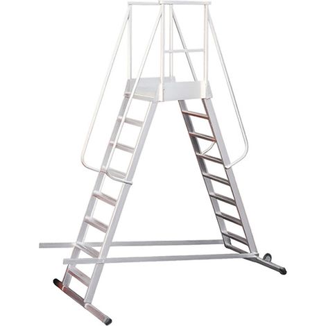 Scala a ponte 8 gradini - Altezza massima di lavoro 4.12m - SCA6088/08