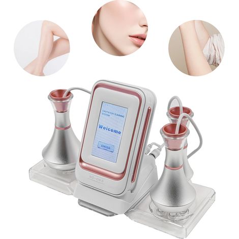 Dispositif Facial RF, Réduction des Graisses, Rajeunissement de la Peau, Blanc Rose (1/5)